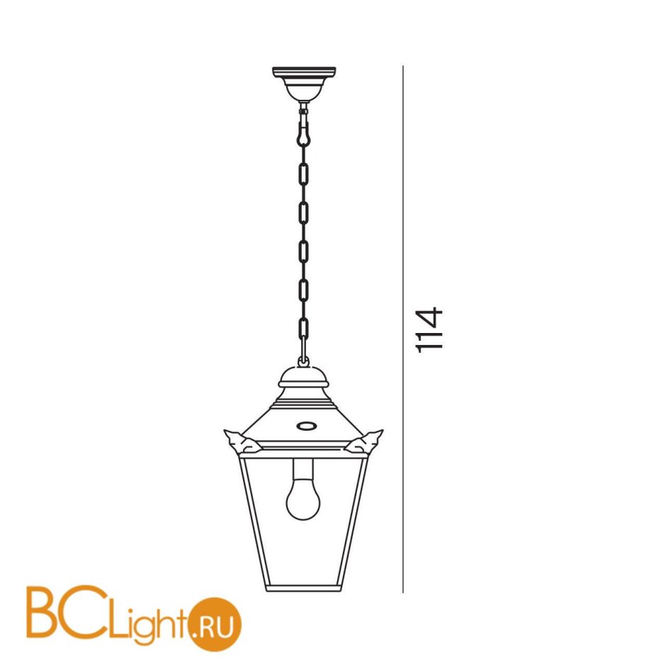 Уличный подвесной светильник Norlys Oslo 240/AW