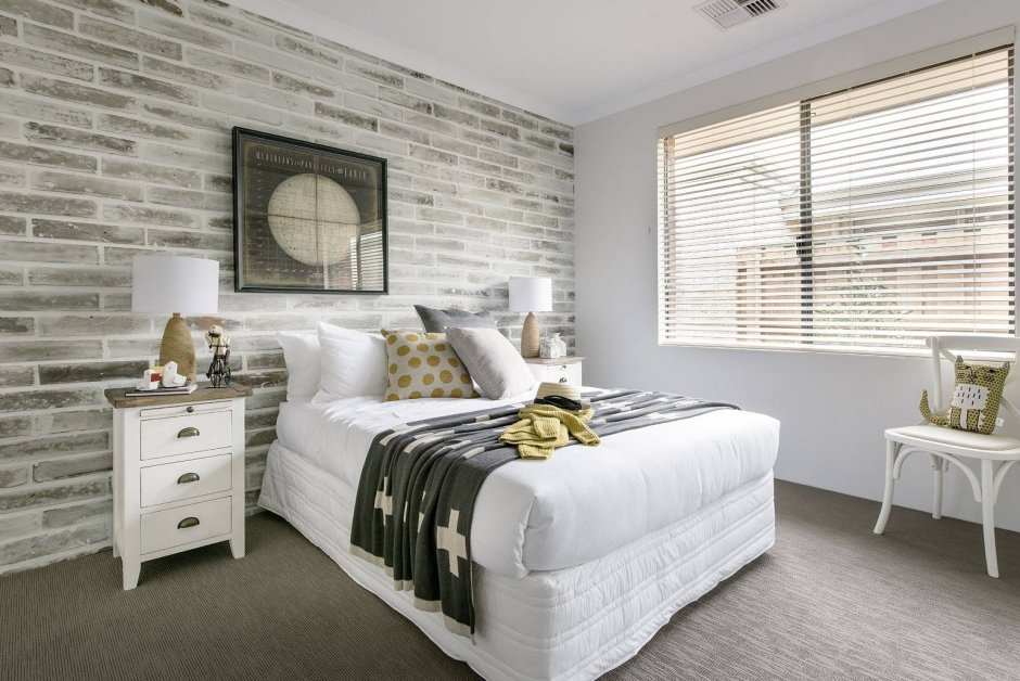 Белый кирпич в интерьере