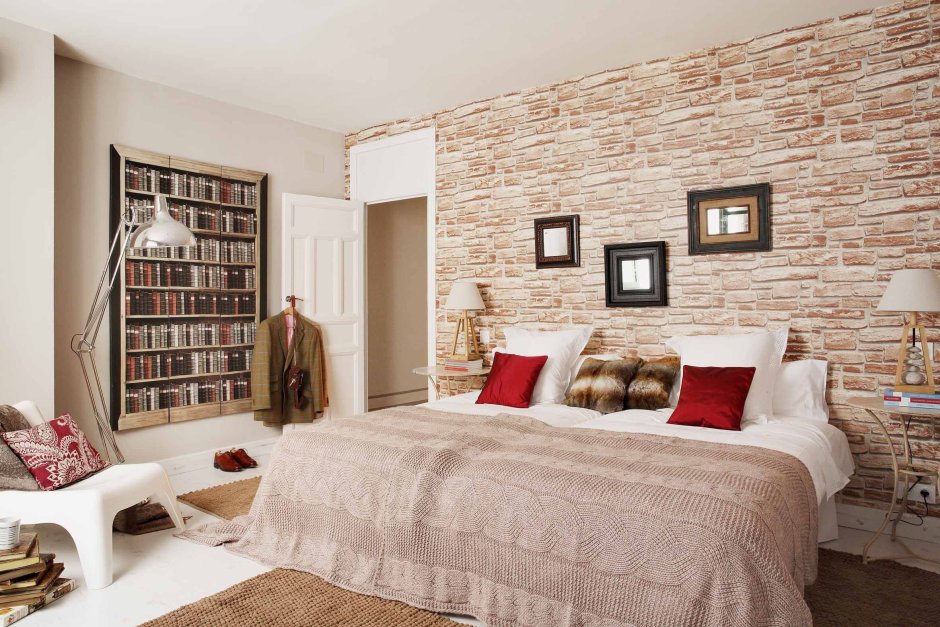 Обои под кирпич