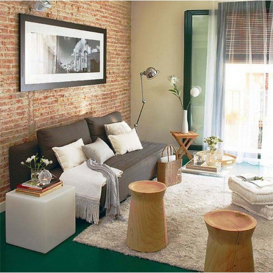 Кирпичная кладка в интерьере