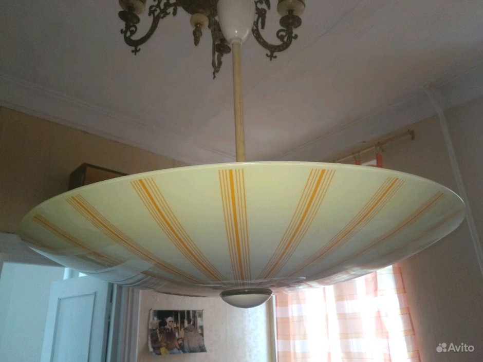 Советская люстра тарелка