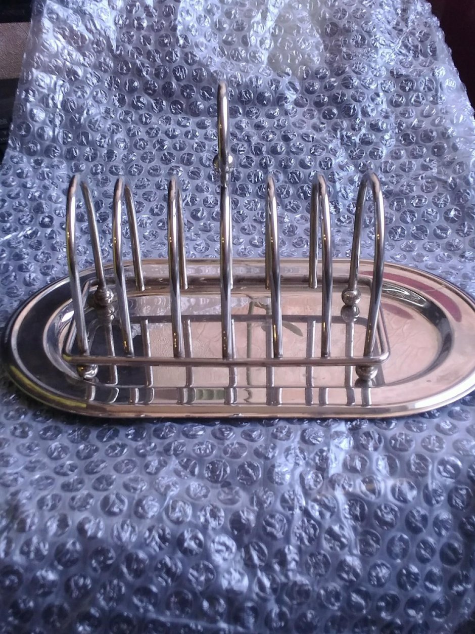 Подставка для тостов серебро