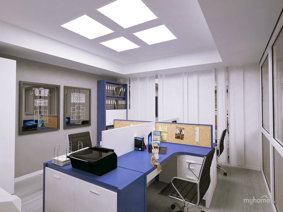 Интерьер офиса 20 м2