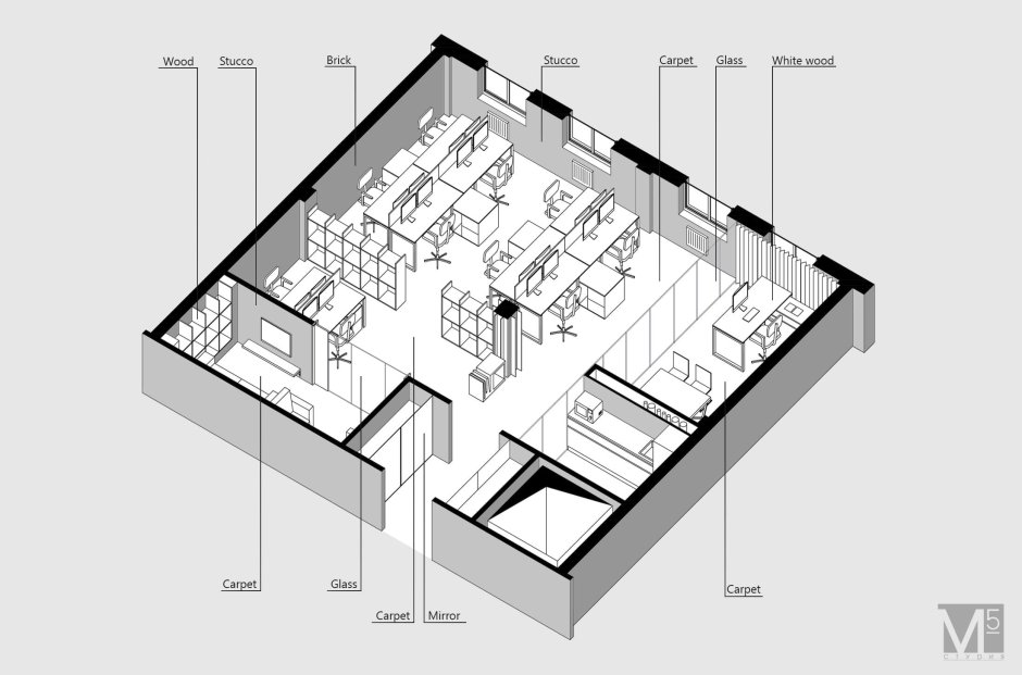 План офисного помещения