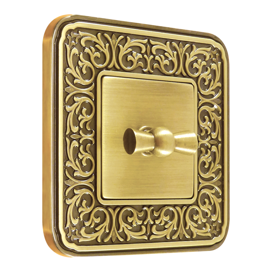 Ретро выключатели и розетки латунь