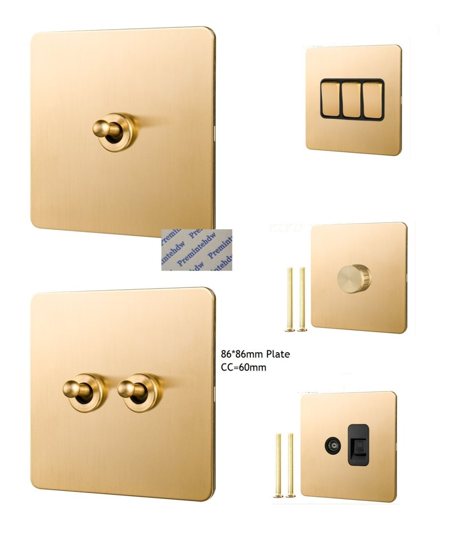 Латунный тумблер выключатель света