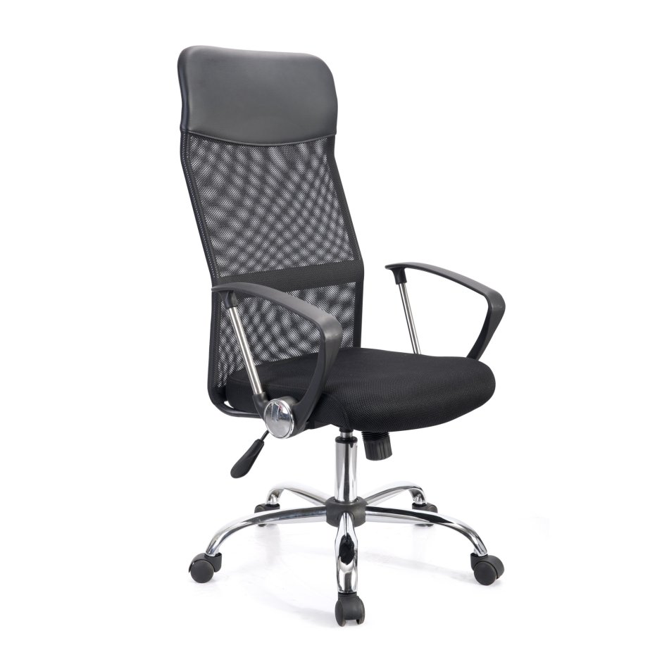 Кресло для руководителя easy Chair 589 TC черное (сетка/ткань, металл)