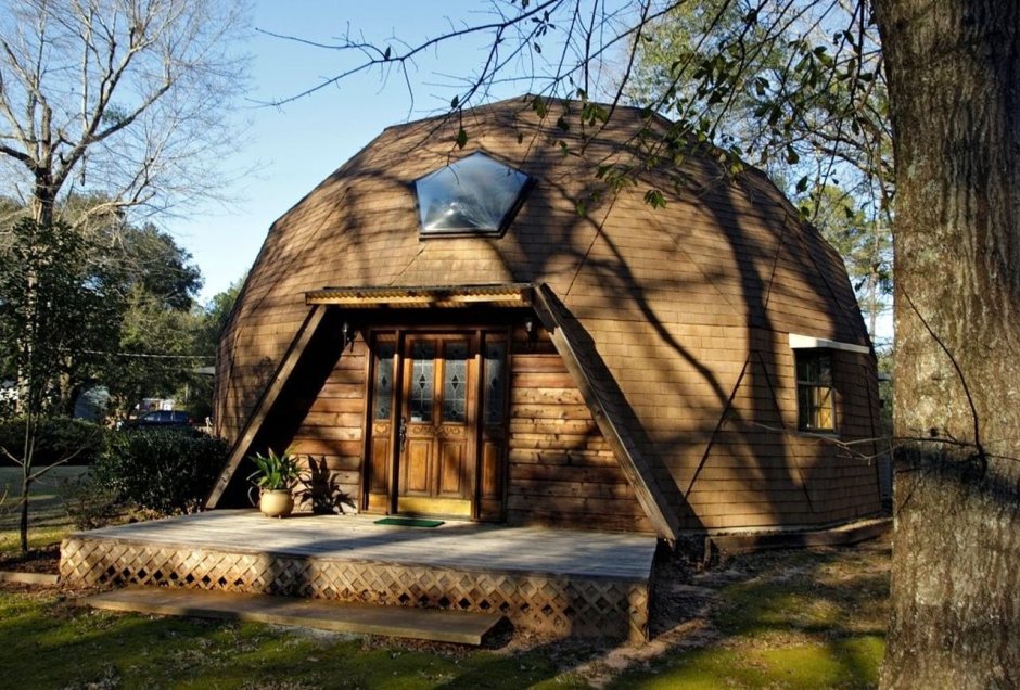 Геокупол из самана