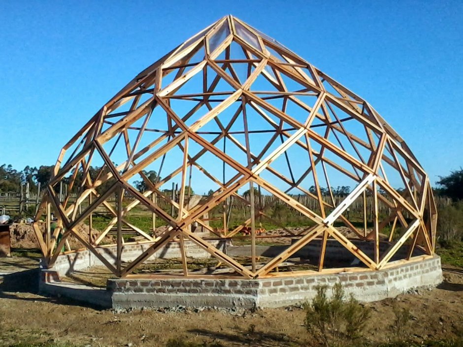 Купольный каркасный дом