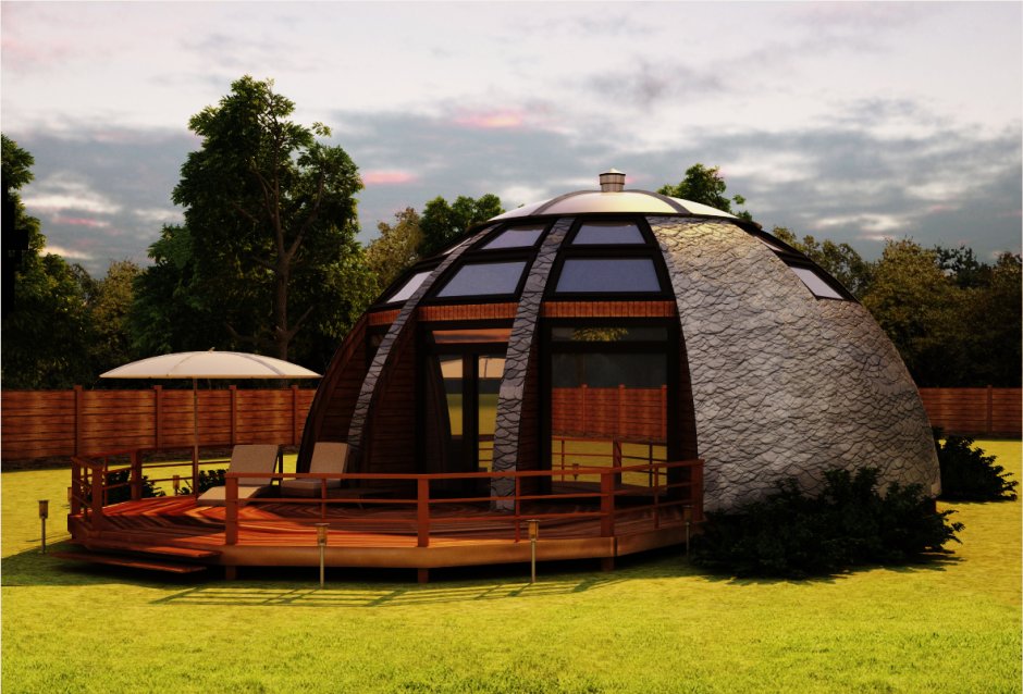 Эко дом сфера купольный ЭКОДОМ