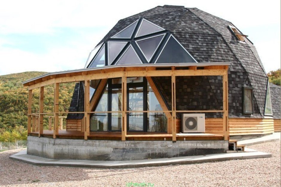 Купольный каркасный дом