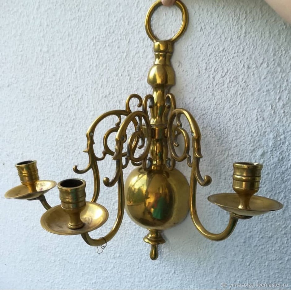 Настенные канделябры из бронзы