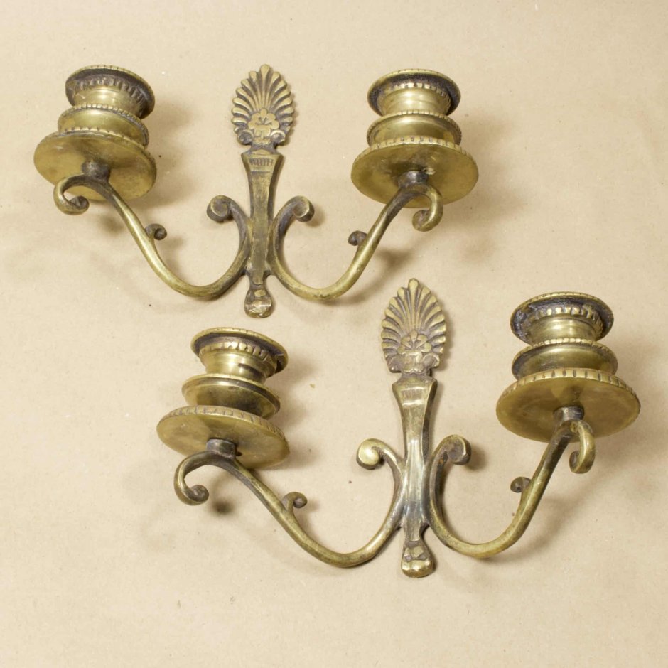 Канделябр настенный бронза