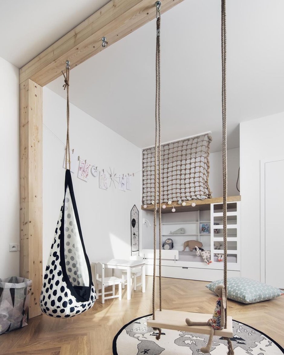 Навесные качели в комнату