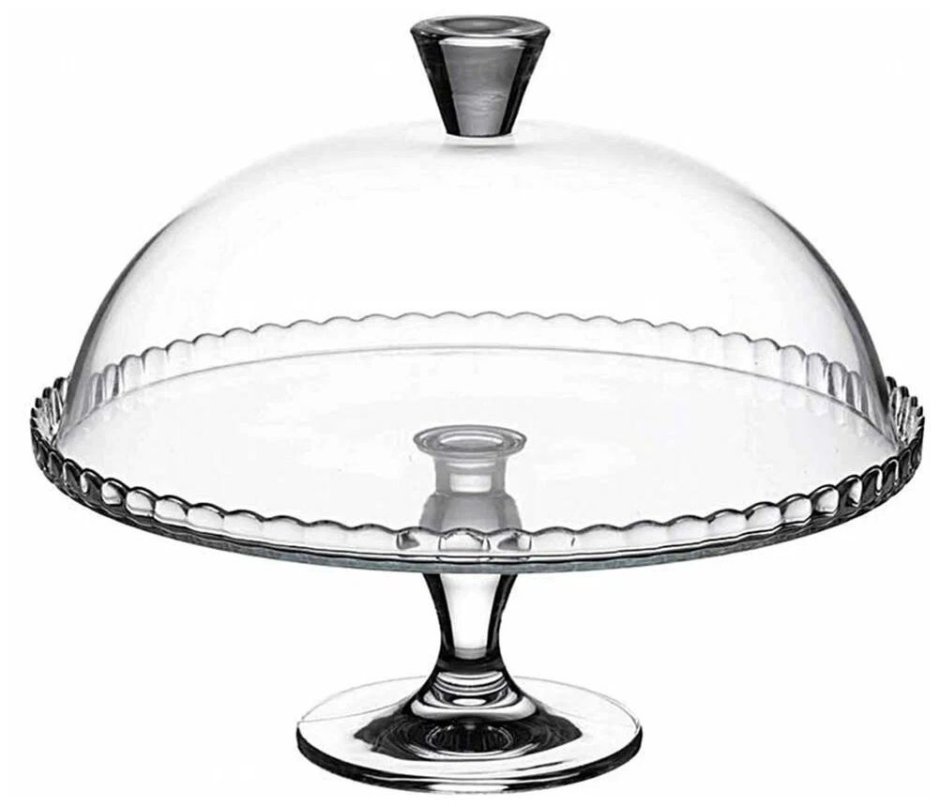 Тортовница на ножке с крышкой Pasabahce Patisserie, 95200, 322 мм