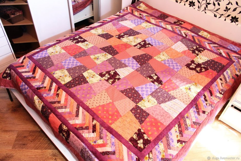 Лоскутный плед