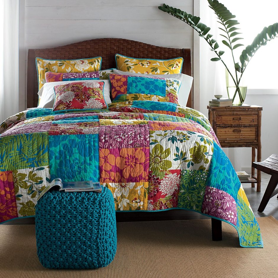 Лоскутное одеяло в интерьере