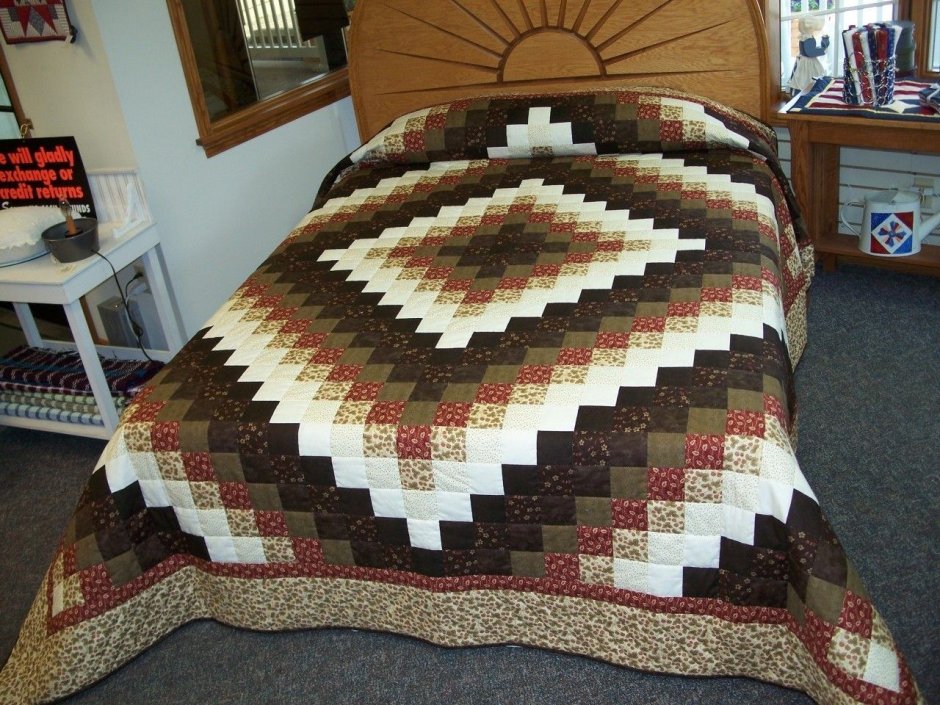 Лоскутное шитье покрывало на кровать