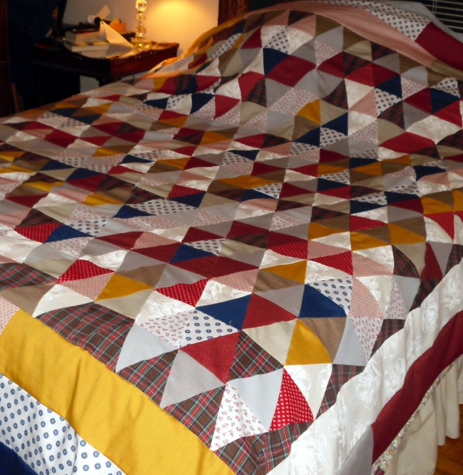 Лоскутное шитьё покрывало на кровать