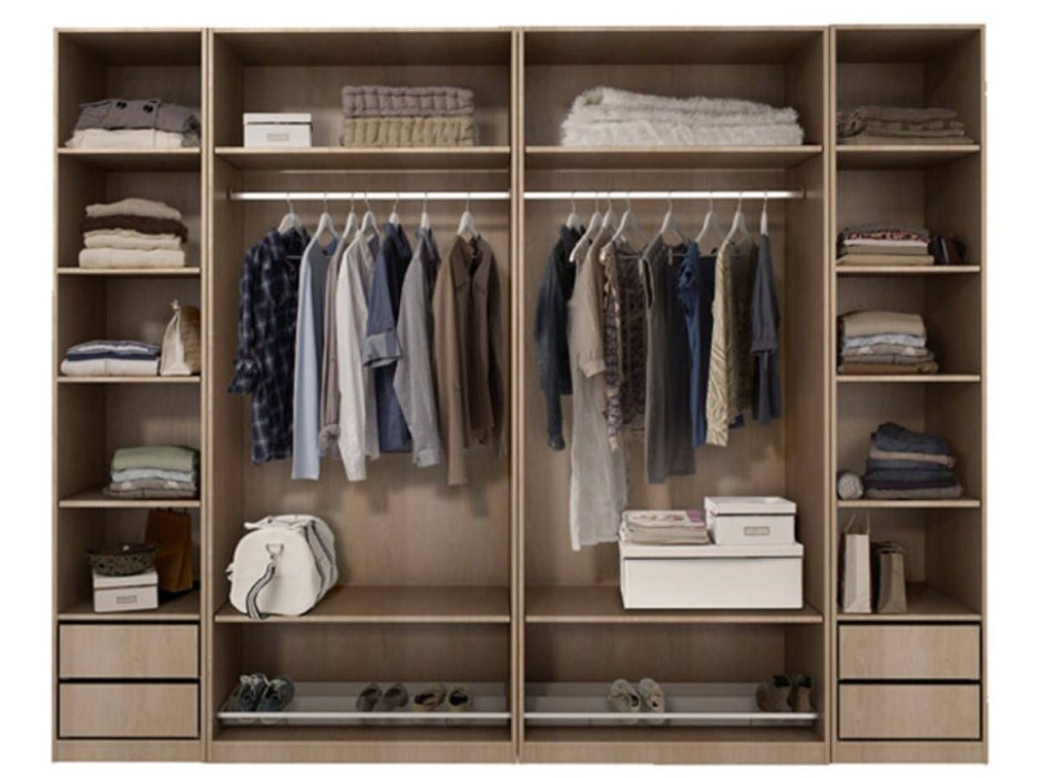 Внутреннее наполнение платяного шкафа