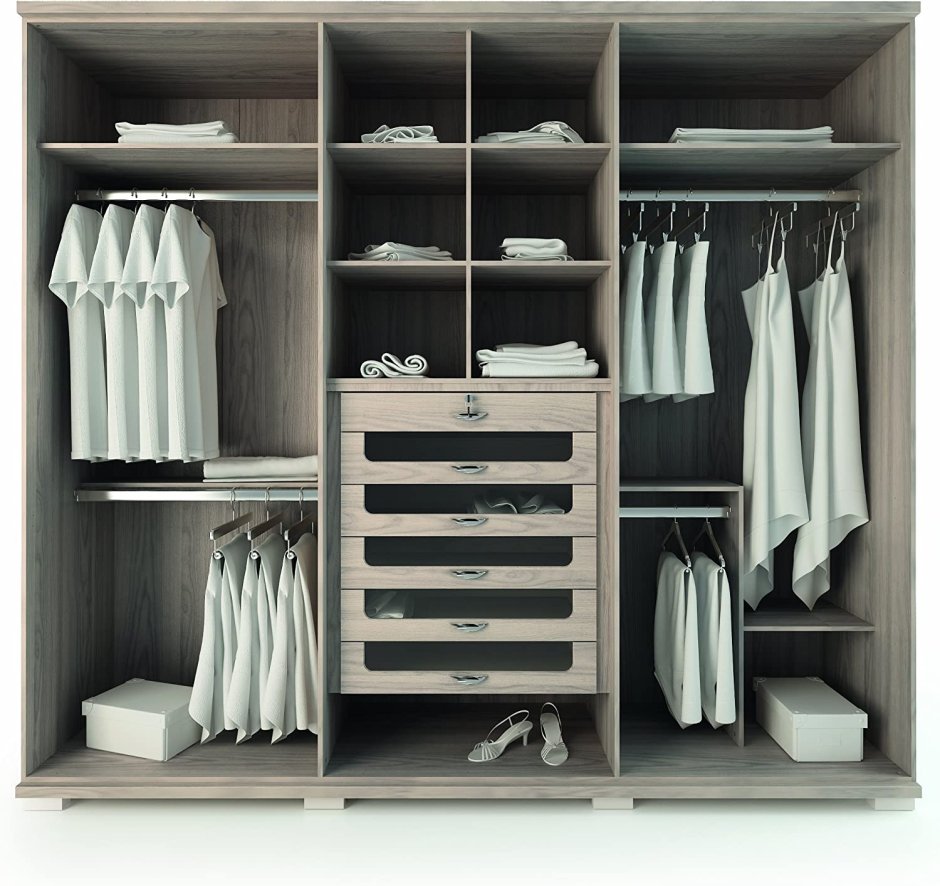 Наполнение шкафа-купе в спальню