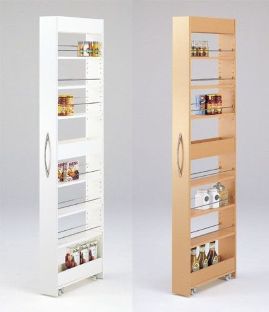 Выдвижной стеллаж узкий