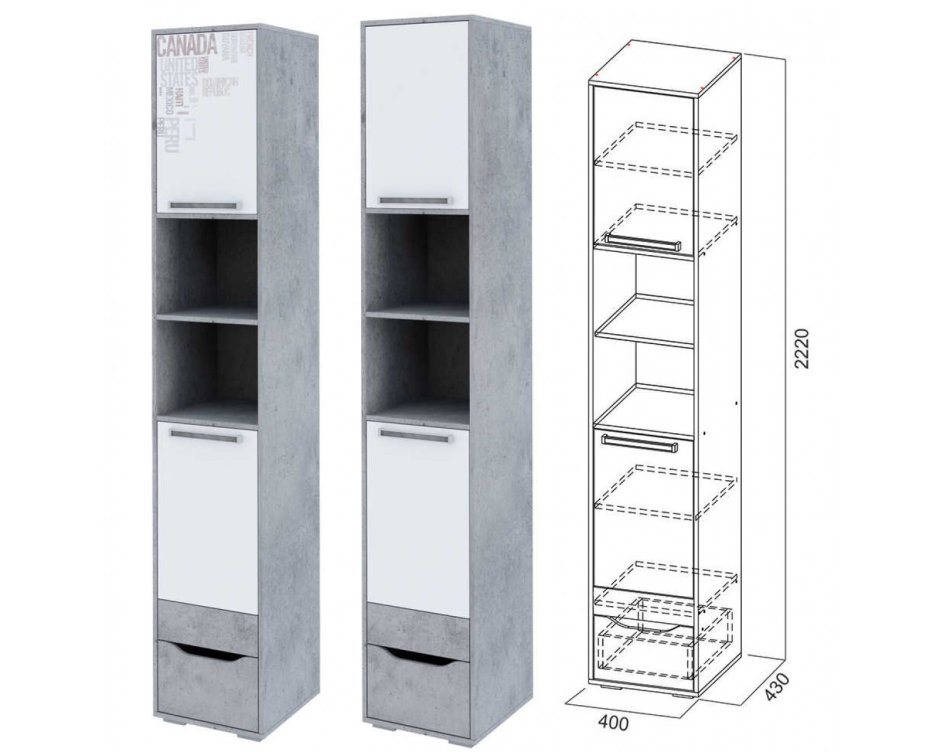 Св мебель Гарвард пенал