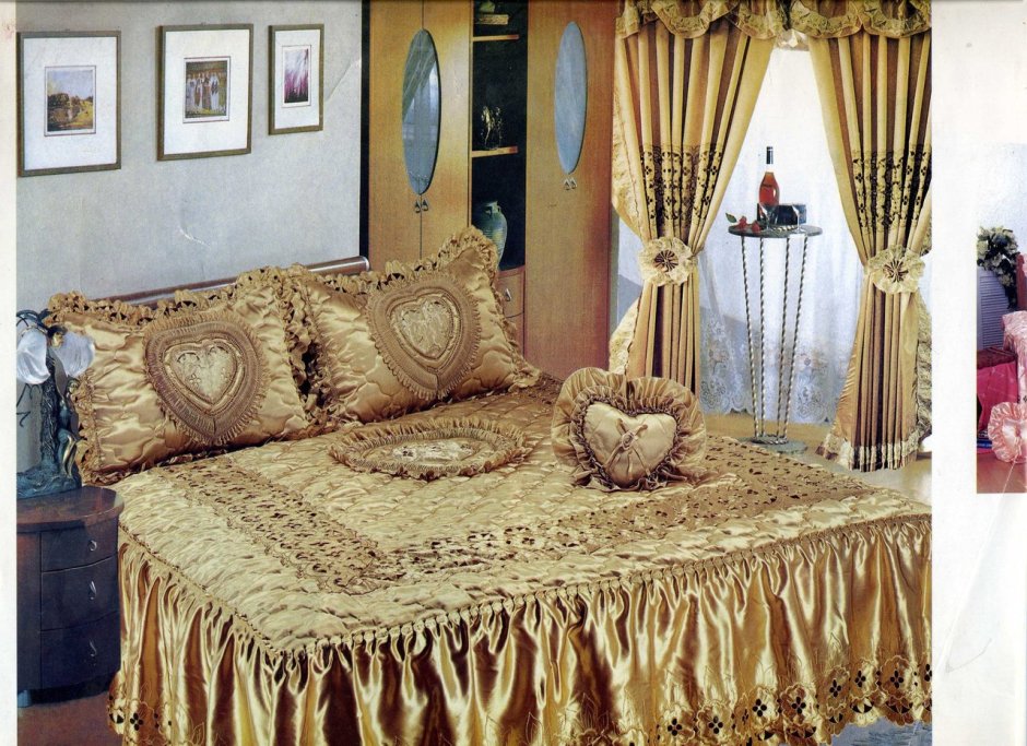 Набор шторы и покрывало