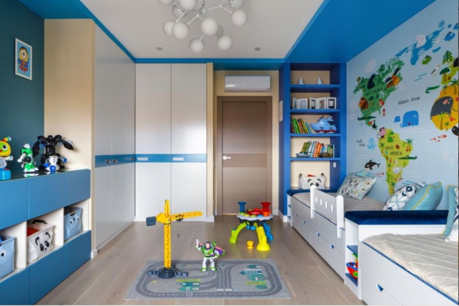 Цветовая гамма детской комнаты для мальчика
