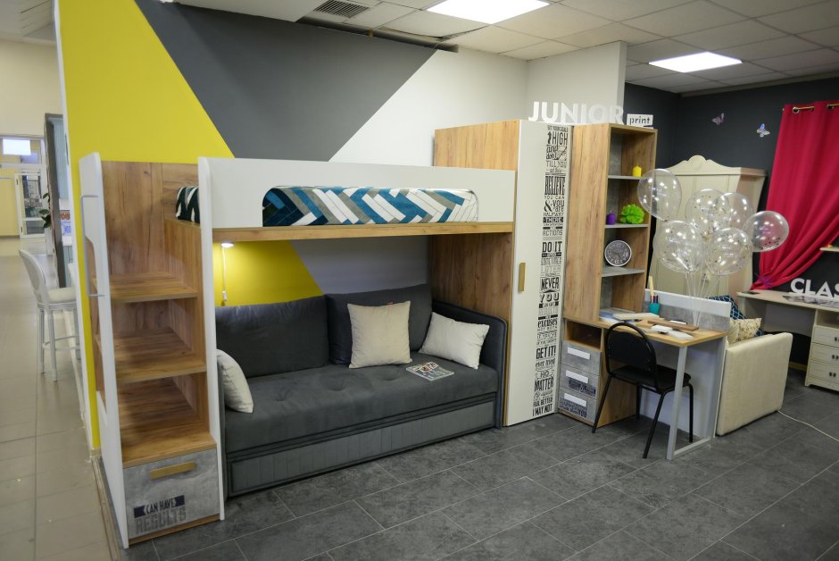 Двухъярусная кровать Мезонин