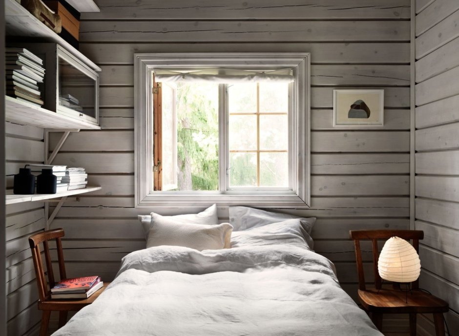 Дачная спальня в скандинавском стиле