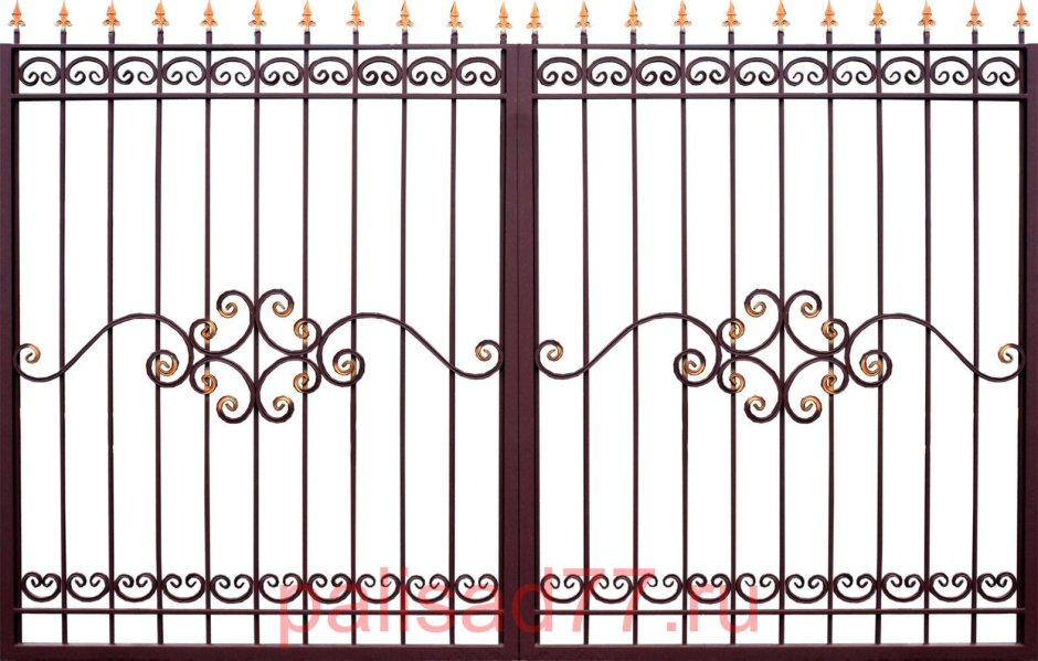 Ворота холодной ковки из профтрубы