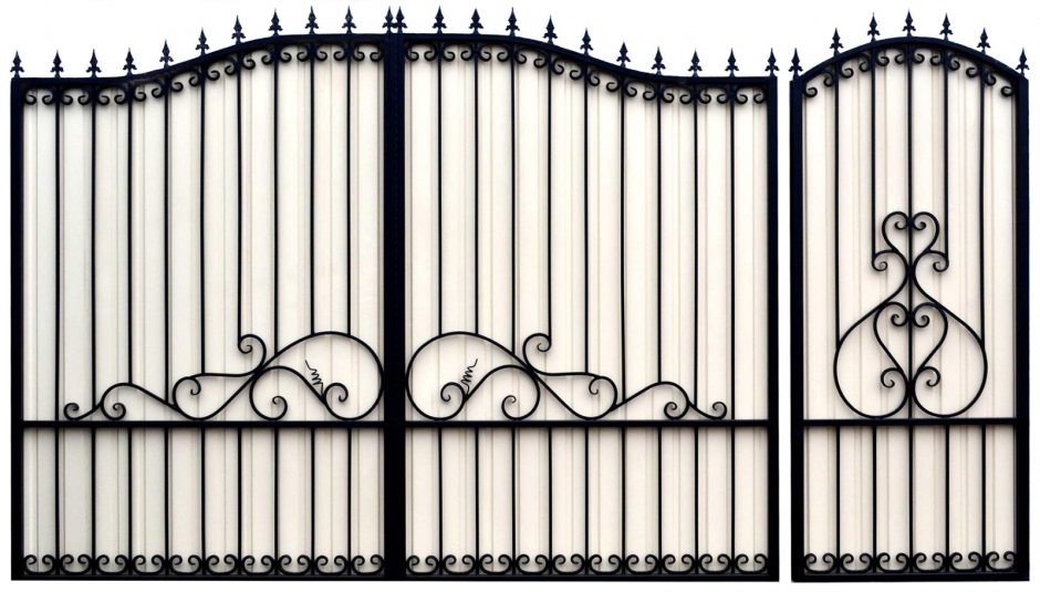 Кованые ворота простые узоры