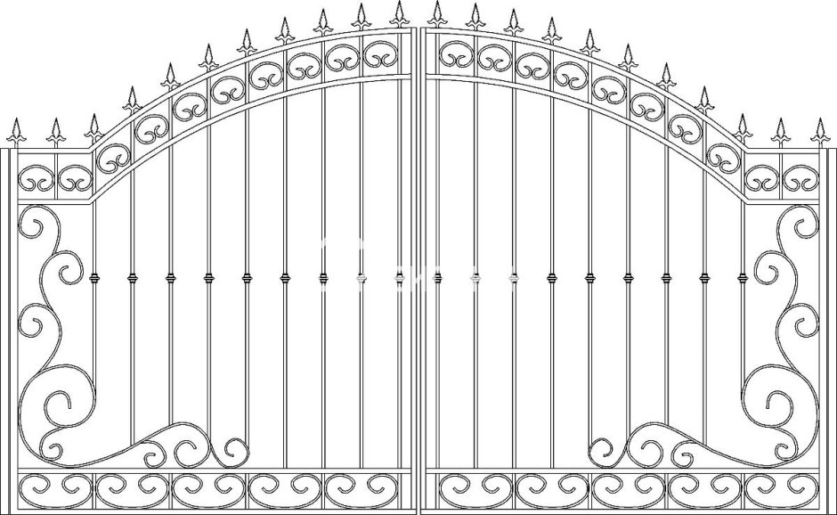 Эскизы кованых ворот