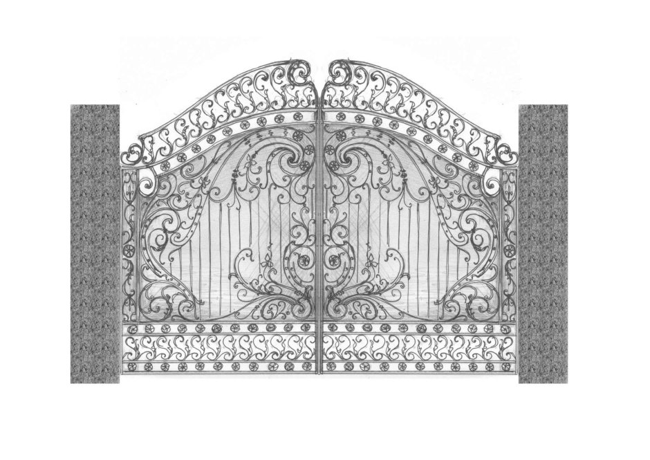 Узоры для ворот из профильной трубы