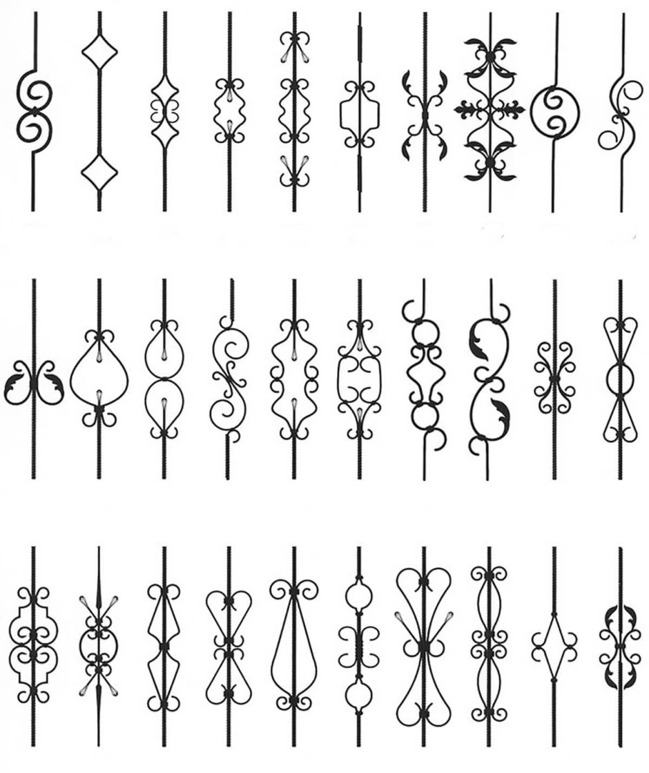 Чертеж для кованных изделий из металла