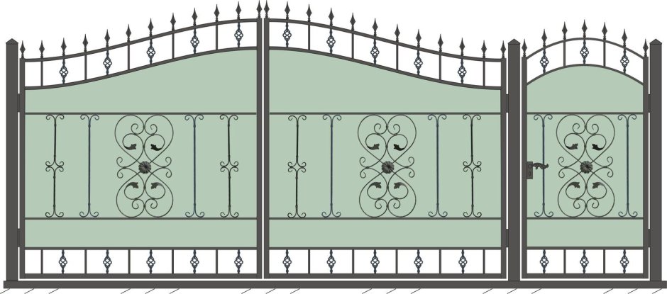 Металлические узоры на ворота