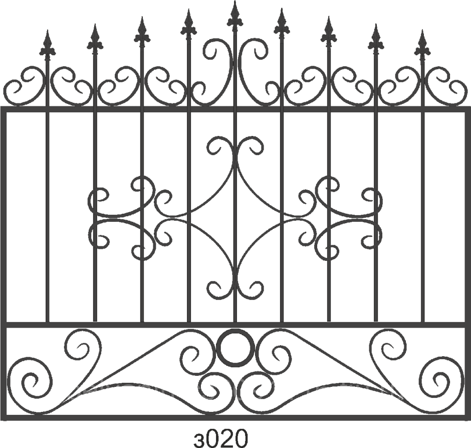Узоры металлические для забора
