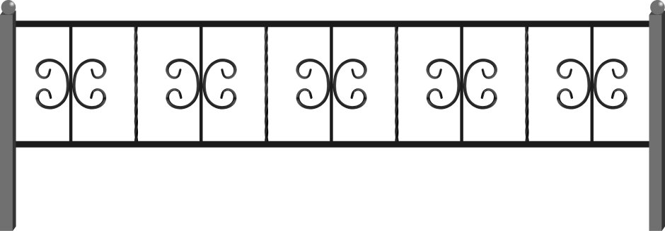 Заборчик в палисадник из профильной трубы