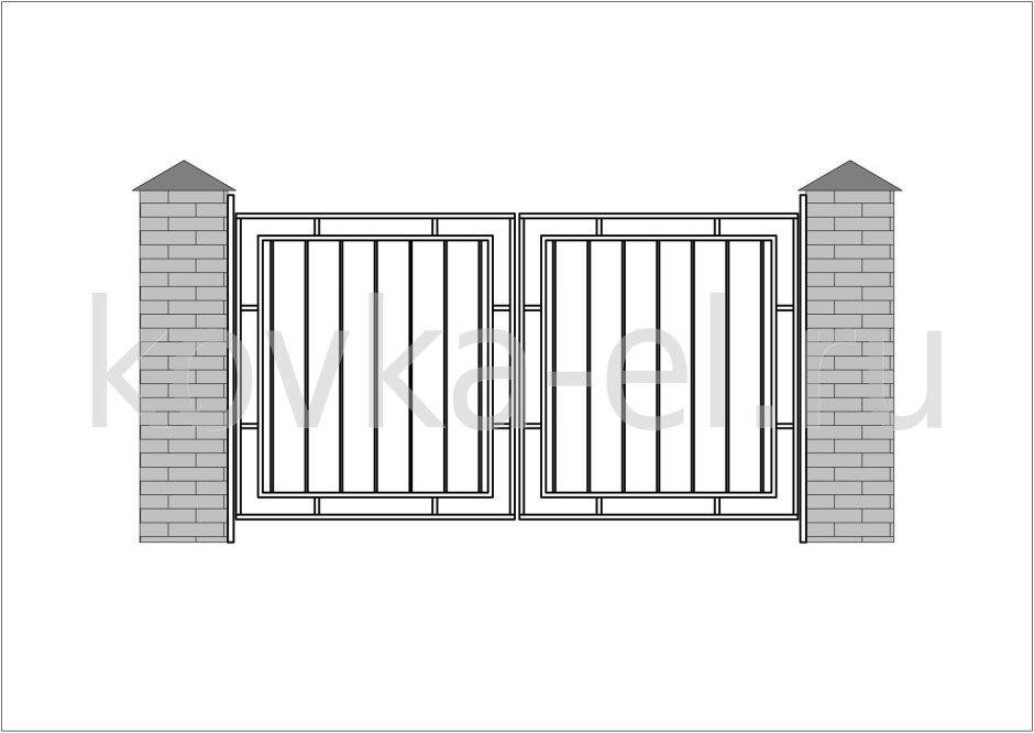 Эскизы сварных ворот