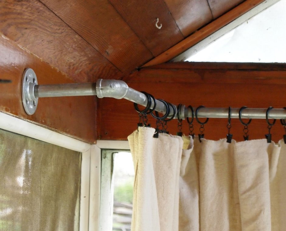 Карниз для штор на веранду
