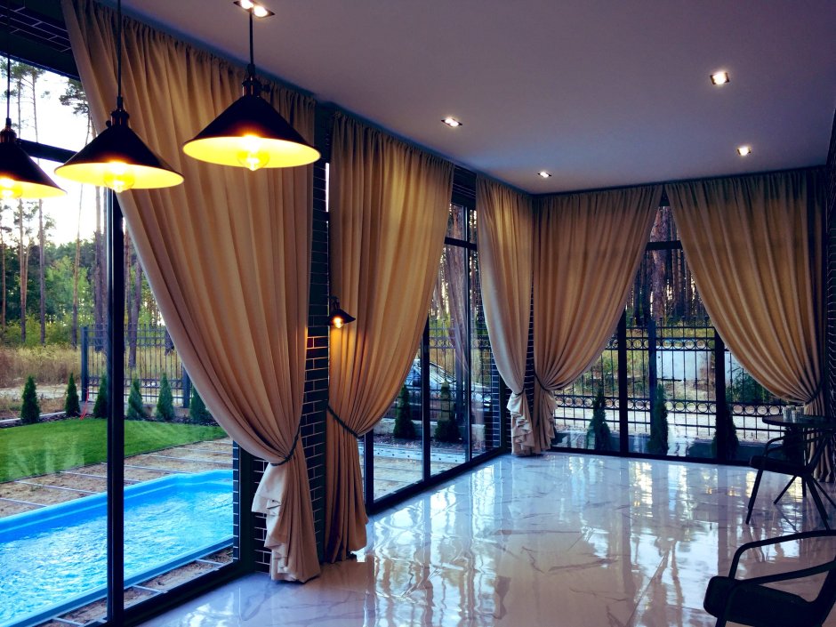 Шторы на большие окна