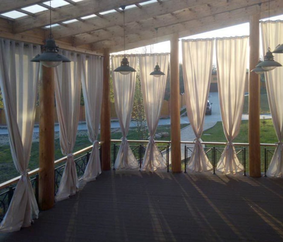 Занавески на летнюю веранду