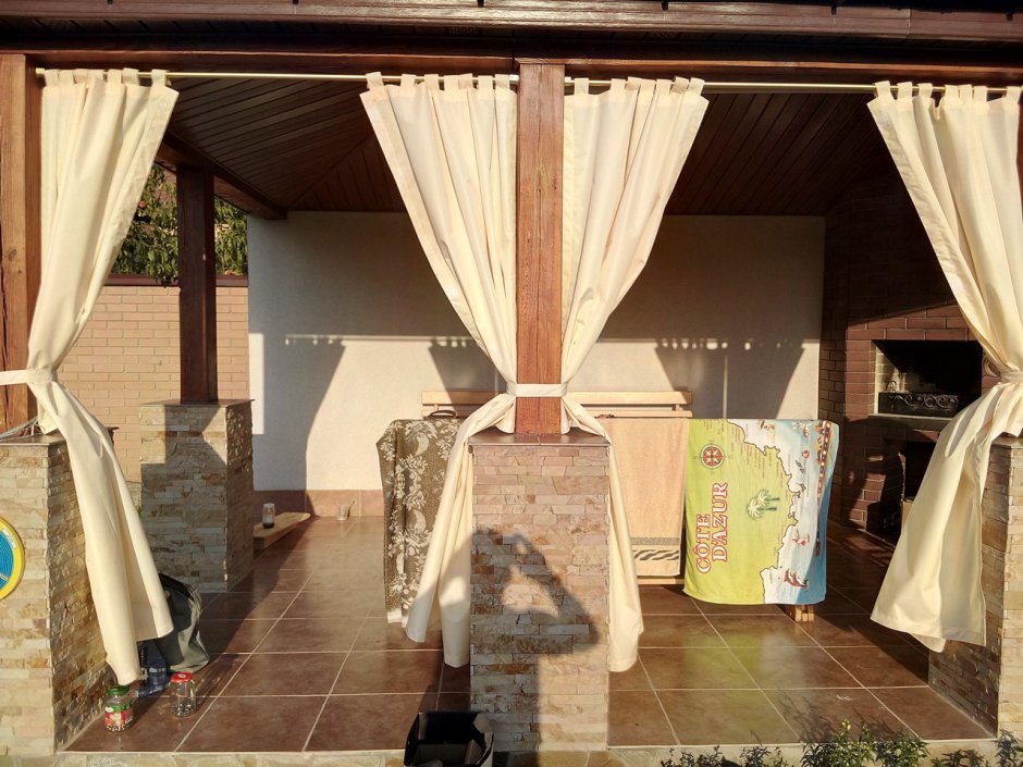 Шторы для уличного навеса