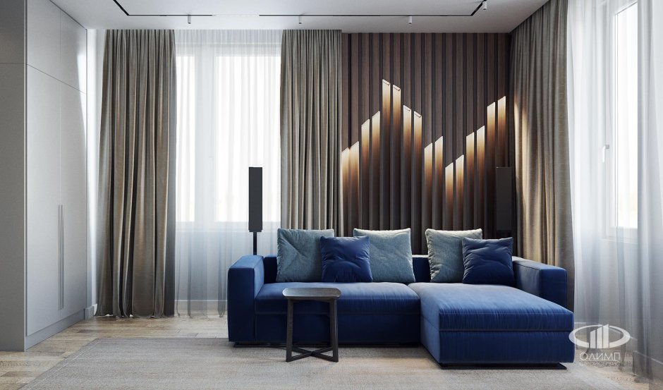 Шторы в минималистичном интерьере