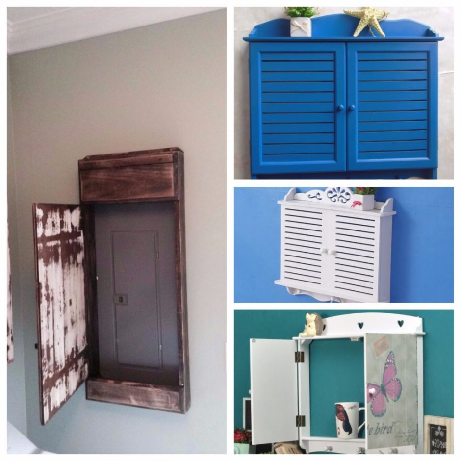 Декоративный шкафчик для электросчетчика