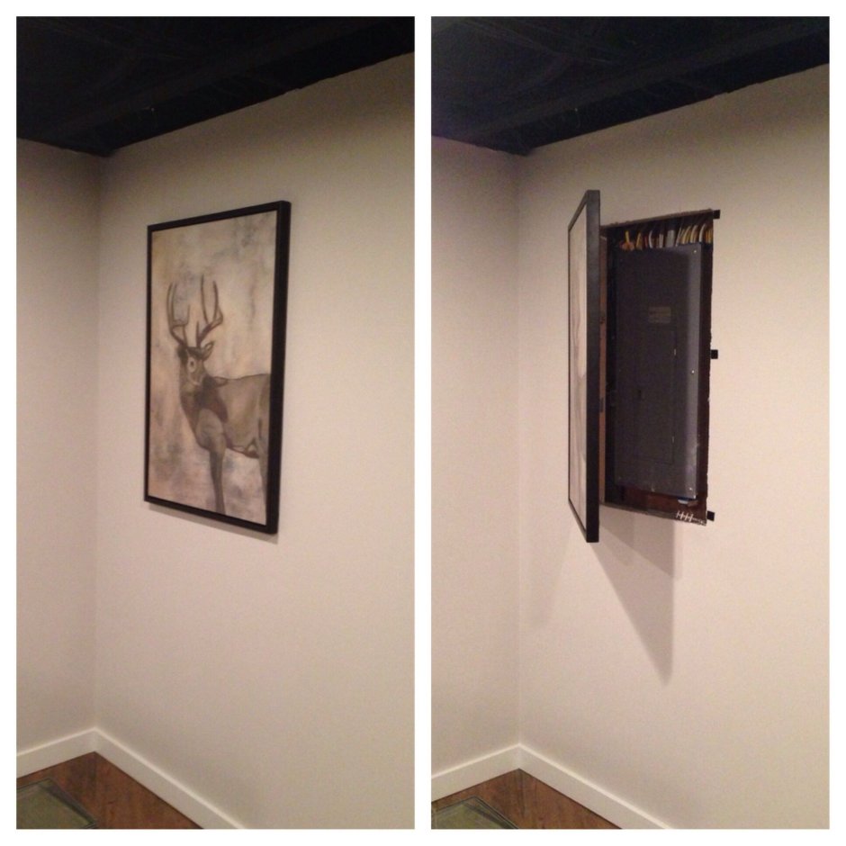 Спрятать электрощиток в прихожей