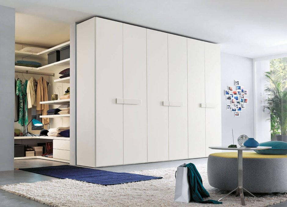 Шкаф серый распашной икеа ПАКС