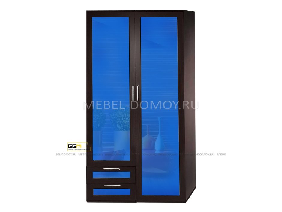 Шкаф купе бирюзового цвета