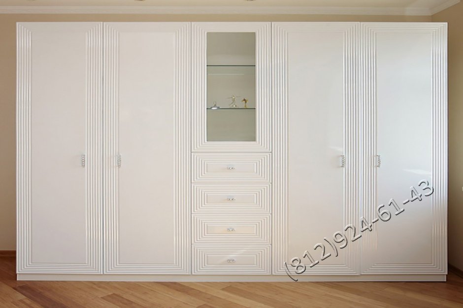 Шкаф белый глянец